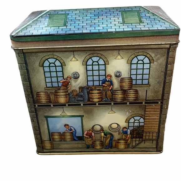 Collectible Metal Tin of The Glenlivet Distillery